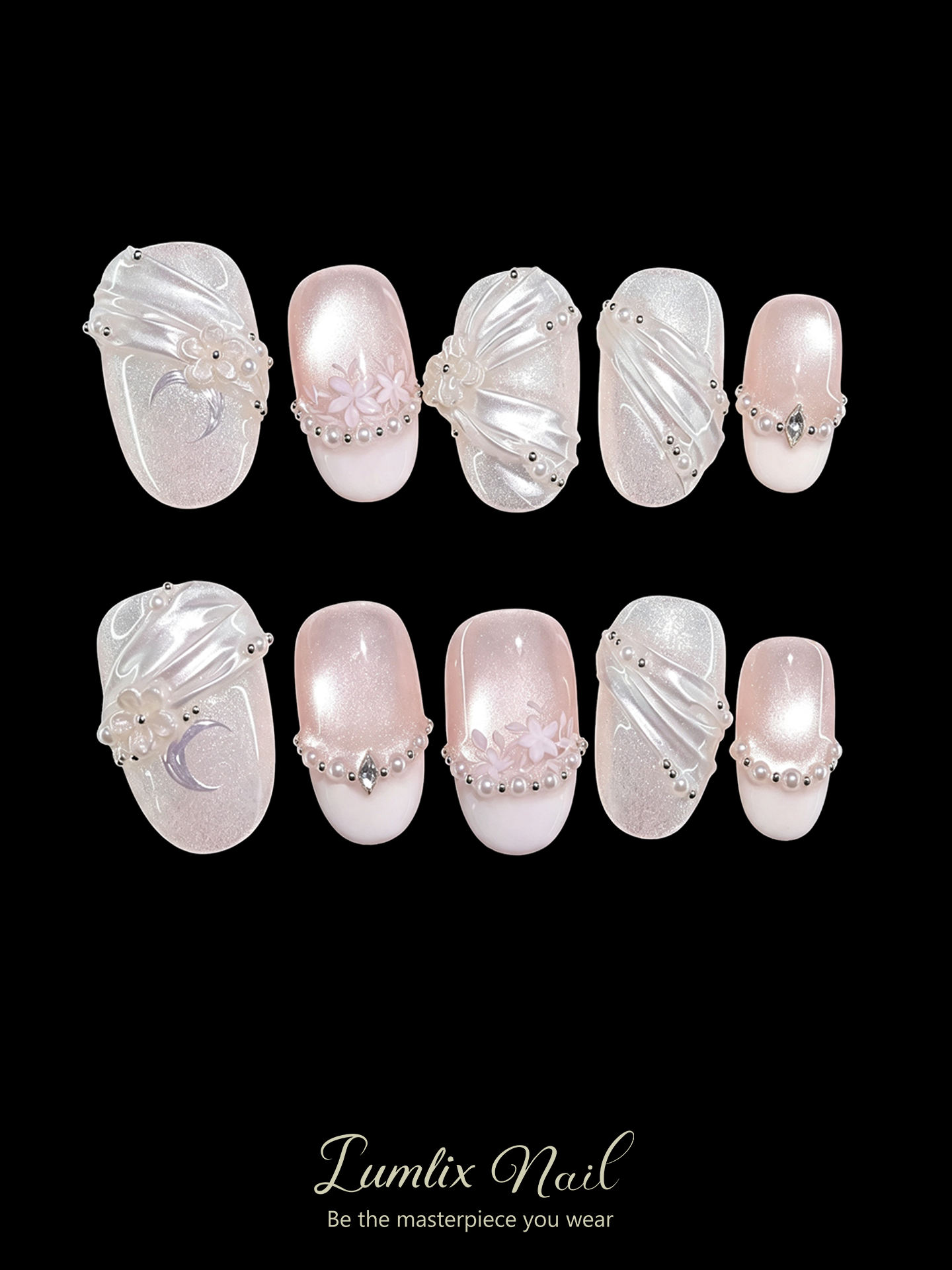 Selene's Moonlit Veil | LUMlix Haute Nail