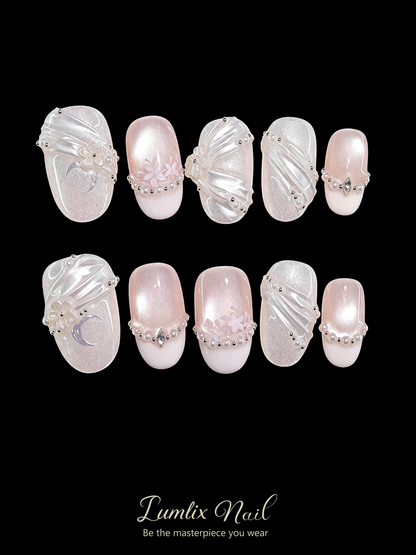 Selene's Moonlit Veil | LUMlix Haute Nail