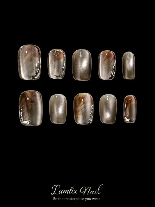 Nyx's Obsidian Flow | LUMlix Haute Nail