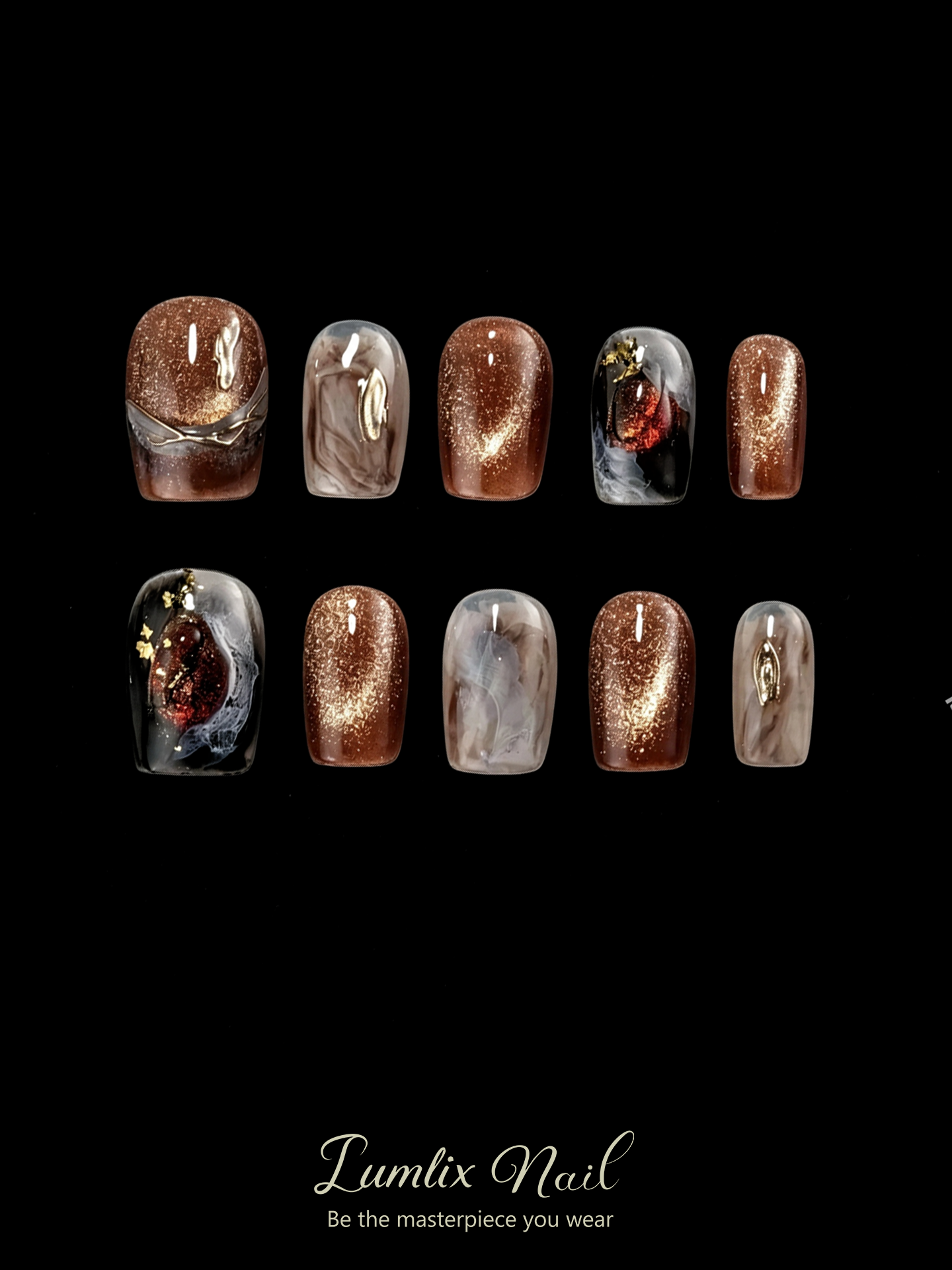 Amber Nebula Alchemist | LUMlix Haute Nail