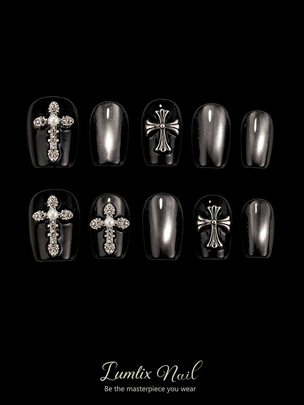 Nyx's Obsidian Covenant | LUMlix Haute Nail