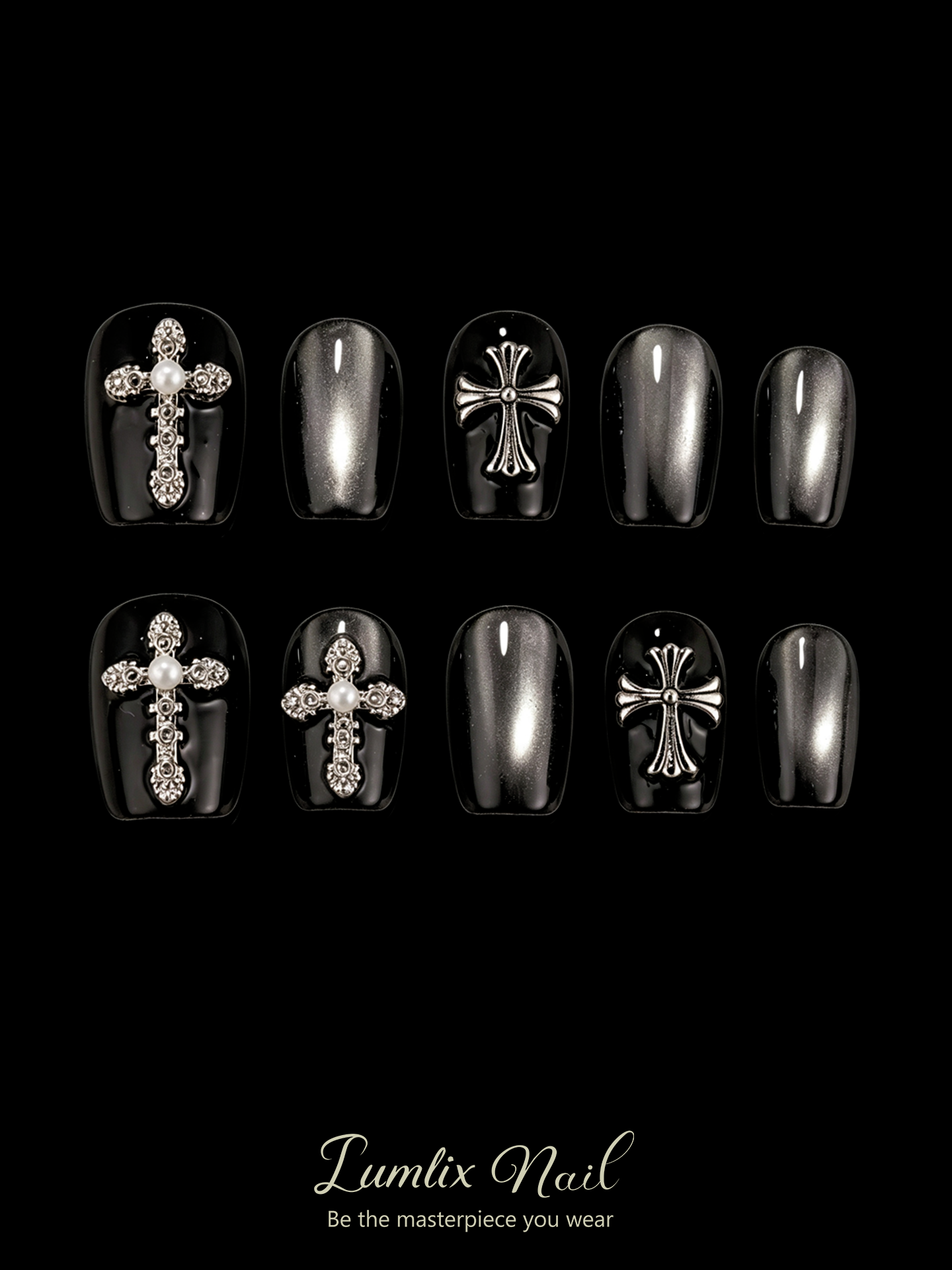 Nyx's Obsidian Covenant | LUMlix Haute Nail