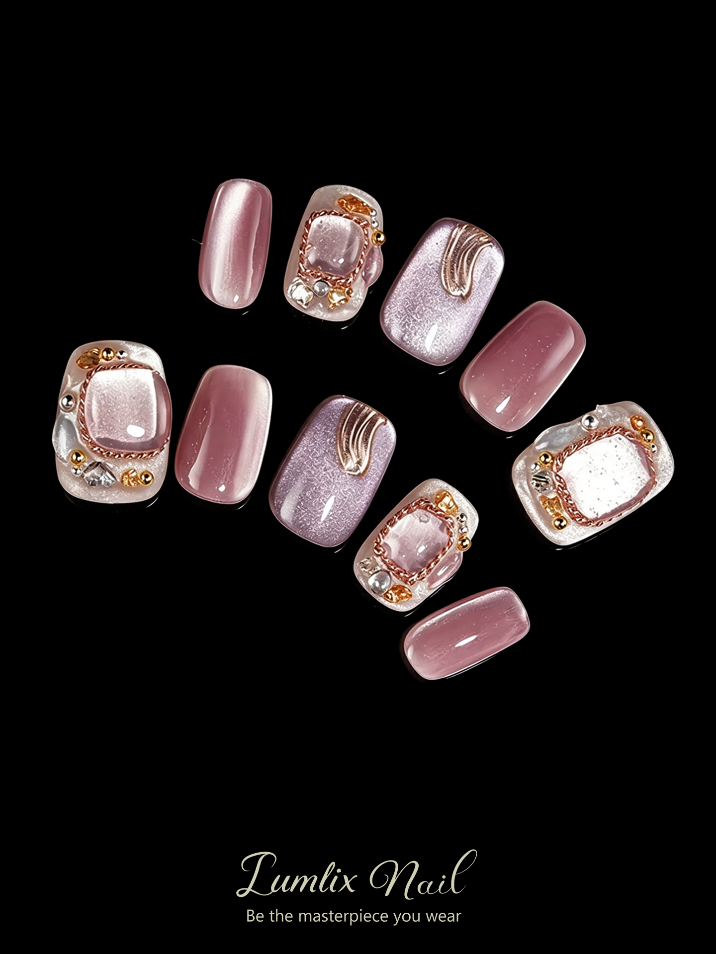 Rose Gold Reverie | LUMlix Haute Nail