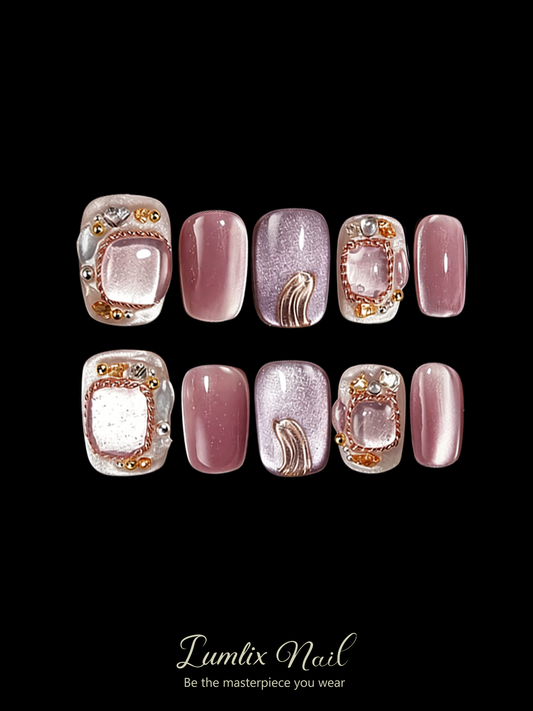 Rose Gold Reverie | LUMlix Haute Nail