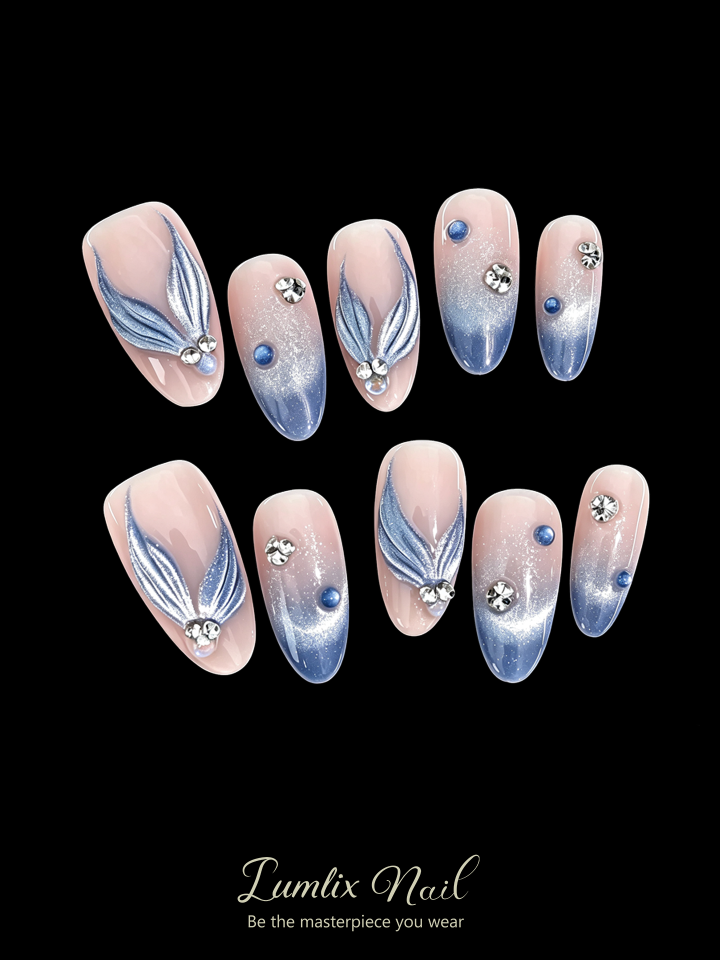 Galatea's Azure Whisper | LUMlix Haute Nail