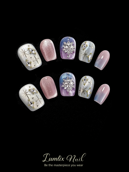 Astra's Celestial Bloom | LUMlix Haute Nail