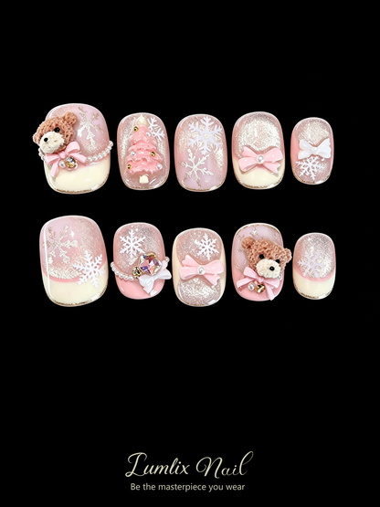 Snowy Bear Noel | LUMlix Haute Nail