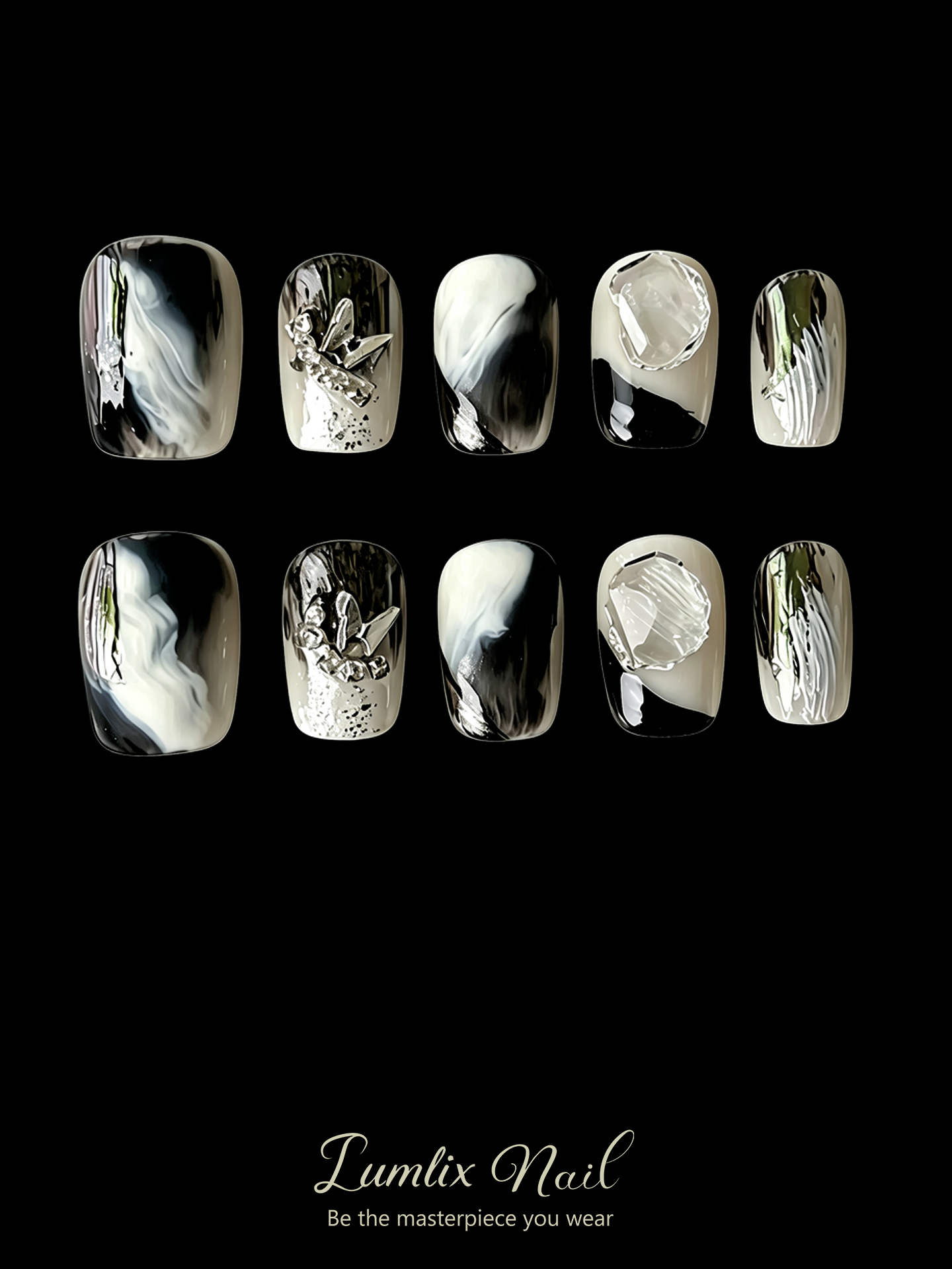Nyx's Obsidian Mirror | LUMlix Haute Nail