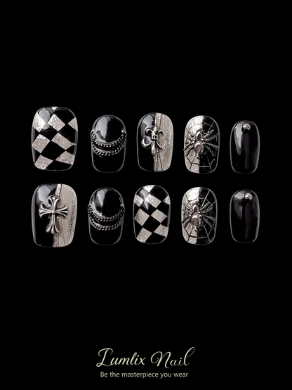 Gothic Noir Reverie | LUMlix Haute Nail
