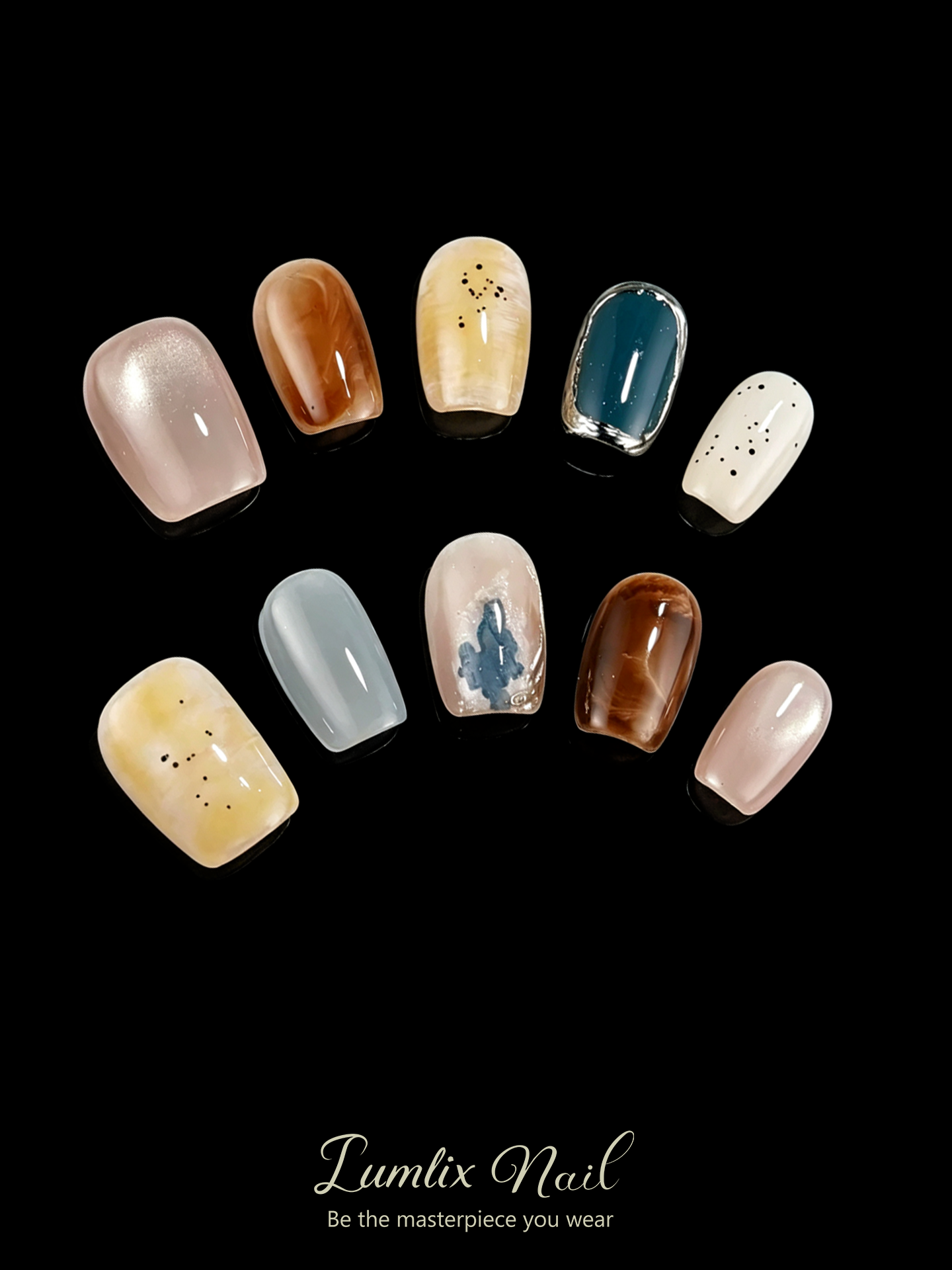 Gaia's Petrified Whisper | LUMlix Haute Nail