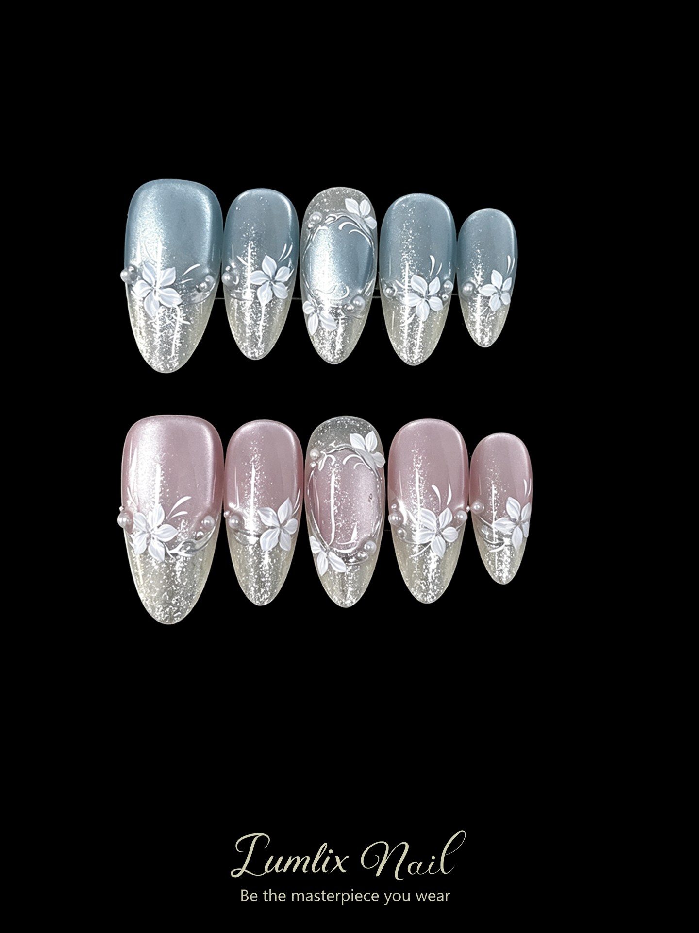 Lunaria’s Frostbloom Reverie | LUMlix Haute Nail