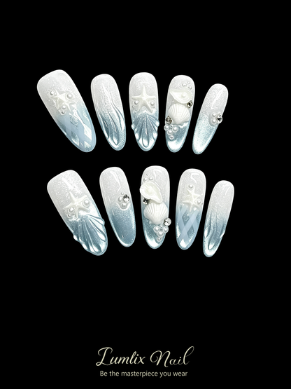 Mermaid’s Lullaby in Pearl| LUMlix Haute Nail