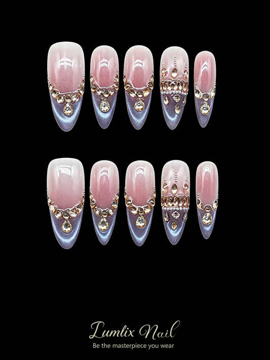 Aurora’s Celestial Cascade | LUMlix Haute Nail