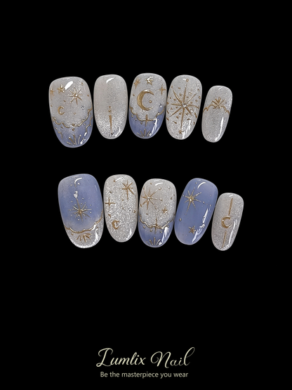 Astra’s Celestial Veil | LUMlix Haute Nail