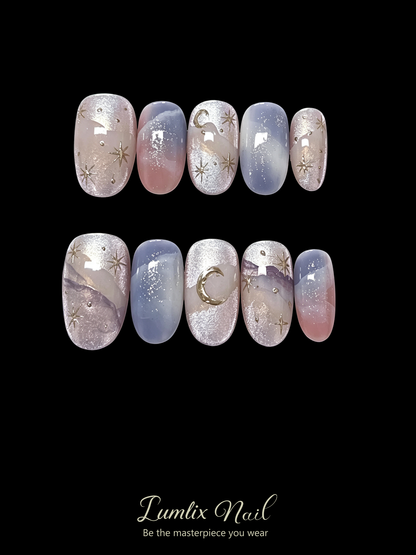 Selene’s Ethereal Reverie | LUMlix Haute Nail