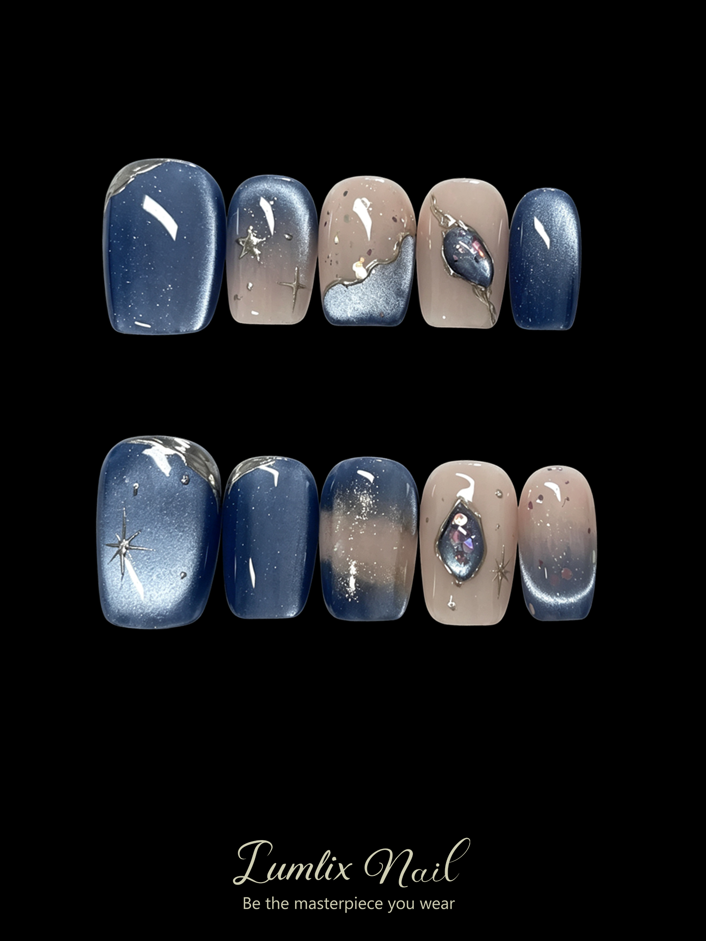 Nocturne Stellar Veil | LUMlix Haute Nail