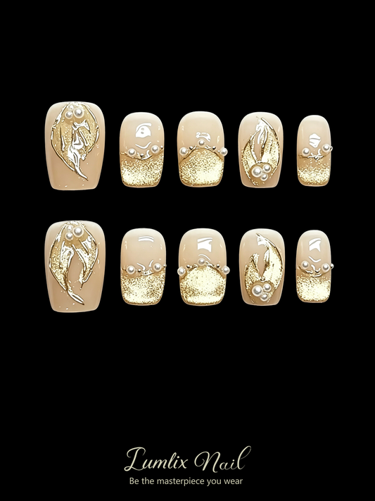Gilded Mermaid Tails | LUMlix Haute Nail