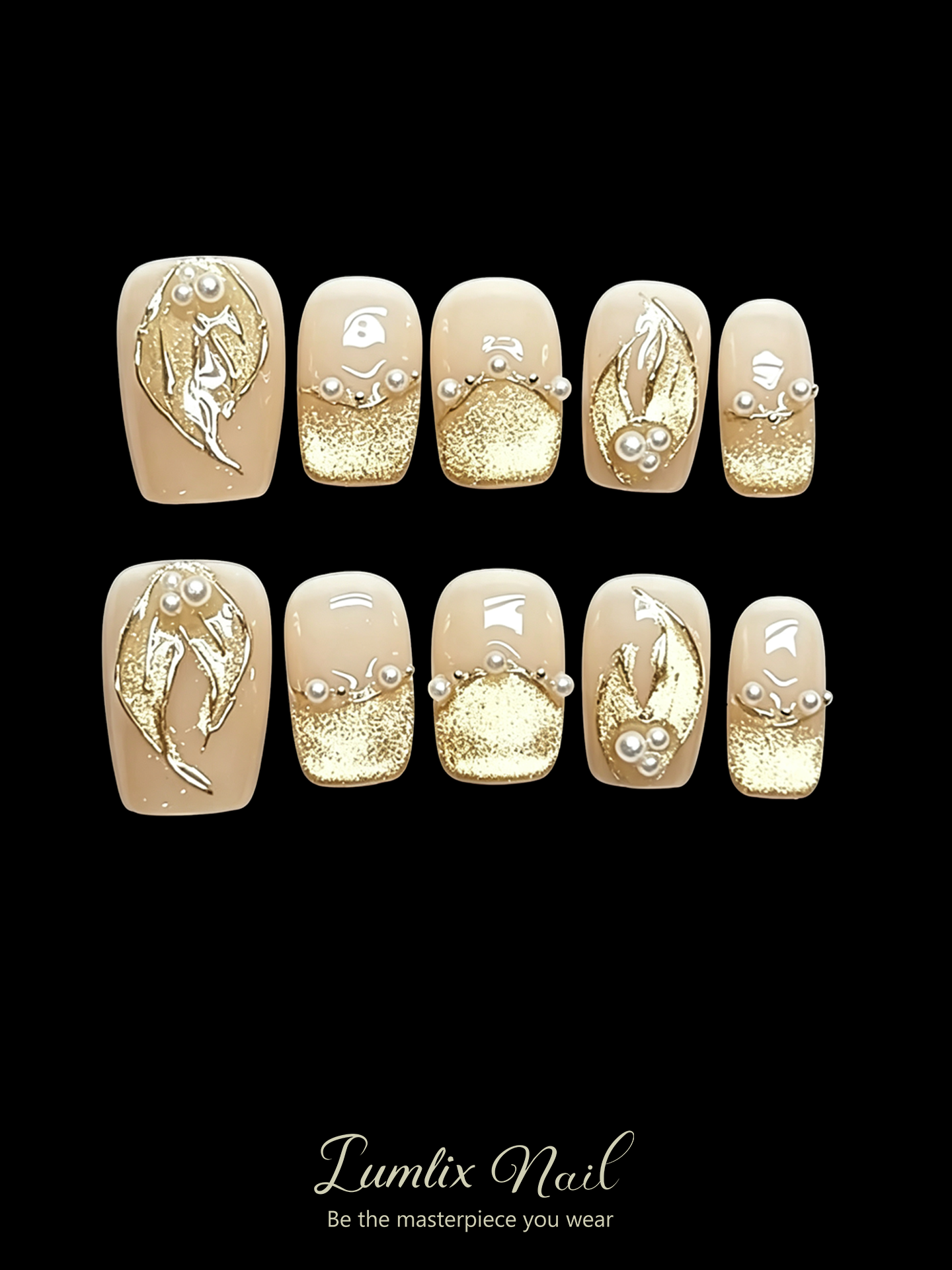 Gilded Mermaid Tails | LUMlix Haute Nail