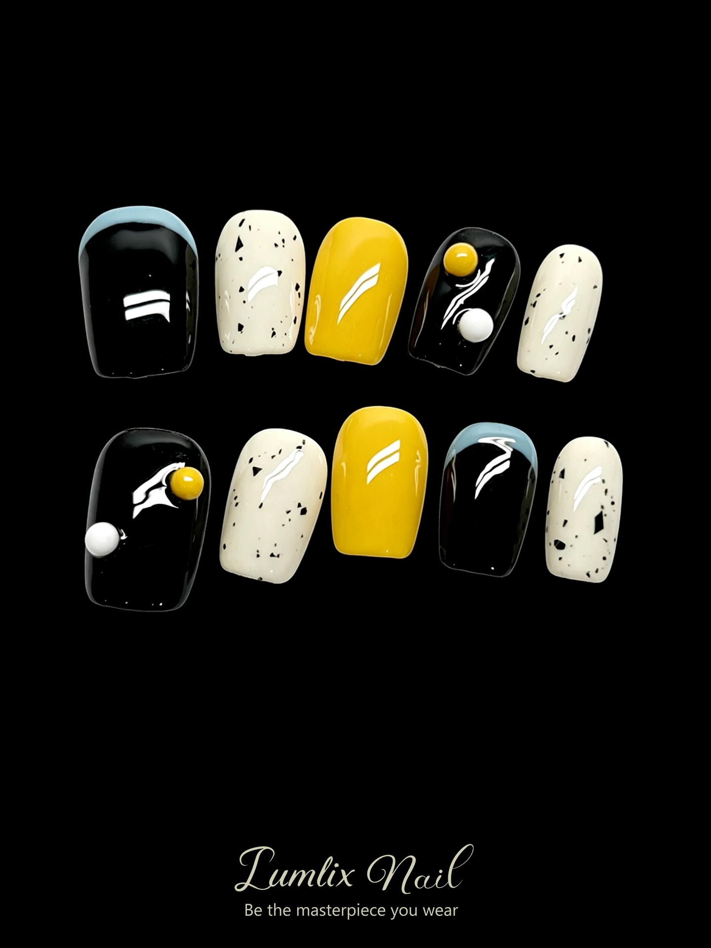 Mondrian’s Pop Rhythm | LUMlix Haute Nail