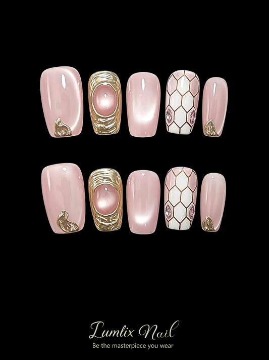 Roseate Gilded Talisman | LUMlix Haute Nail
