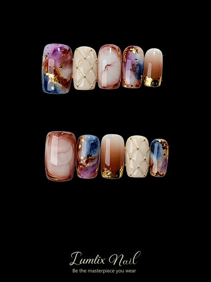 Amethyst Quilt Haze | LUMlix Haute Nail