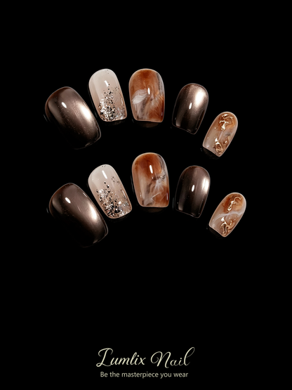 Gaia’s Molten Veins | LUMlix Haute Nail