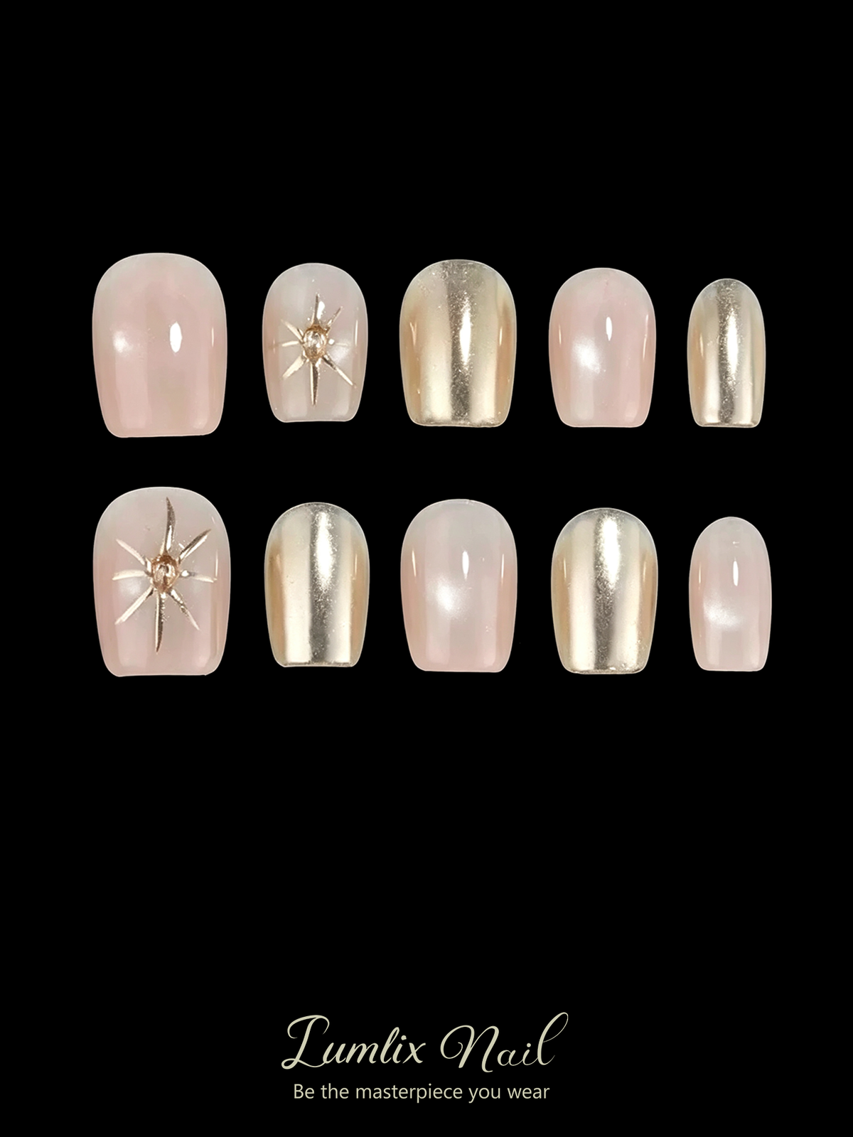 Celestial Pale Sunburst | LUMlix Haute Nail