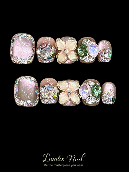 Gilded Prism Garden | LUMlix Haute Nail