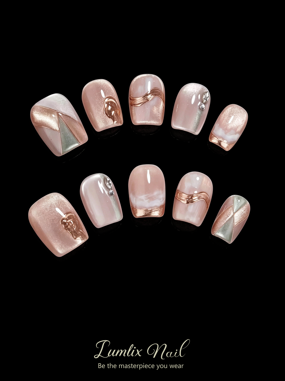 Rose Gold Mirage | LUMlix Haute Nail