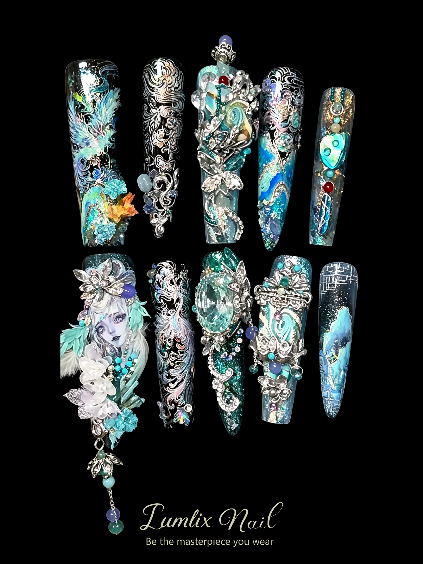 Mystic Phoenix's Celestial Rebirth | LUMlix Haute Nail