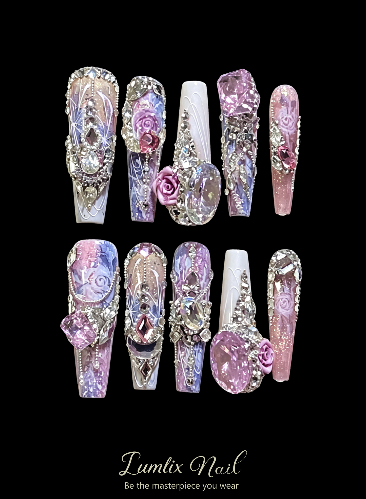 The Enchanted Rose Garden | LUMlix Haute Nail