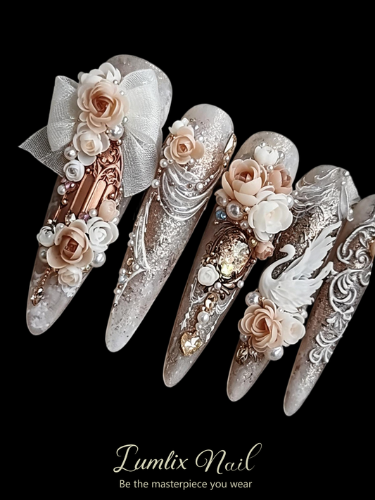 Swan Lake Couture | LUMlix Haute Nail