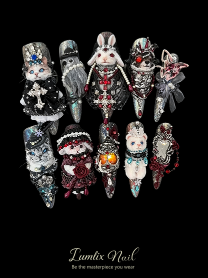 Gothic Menagerie's Velvet Masquerade | LUMlix Haute Nail