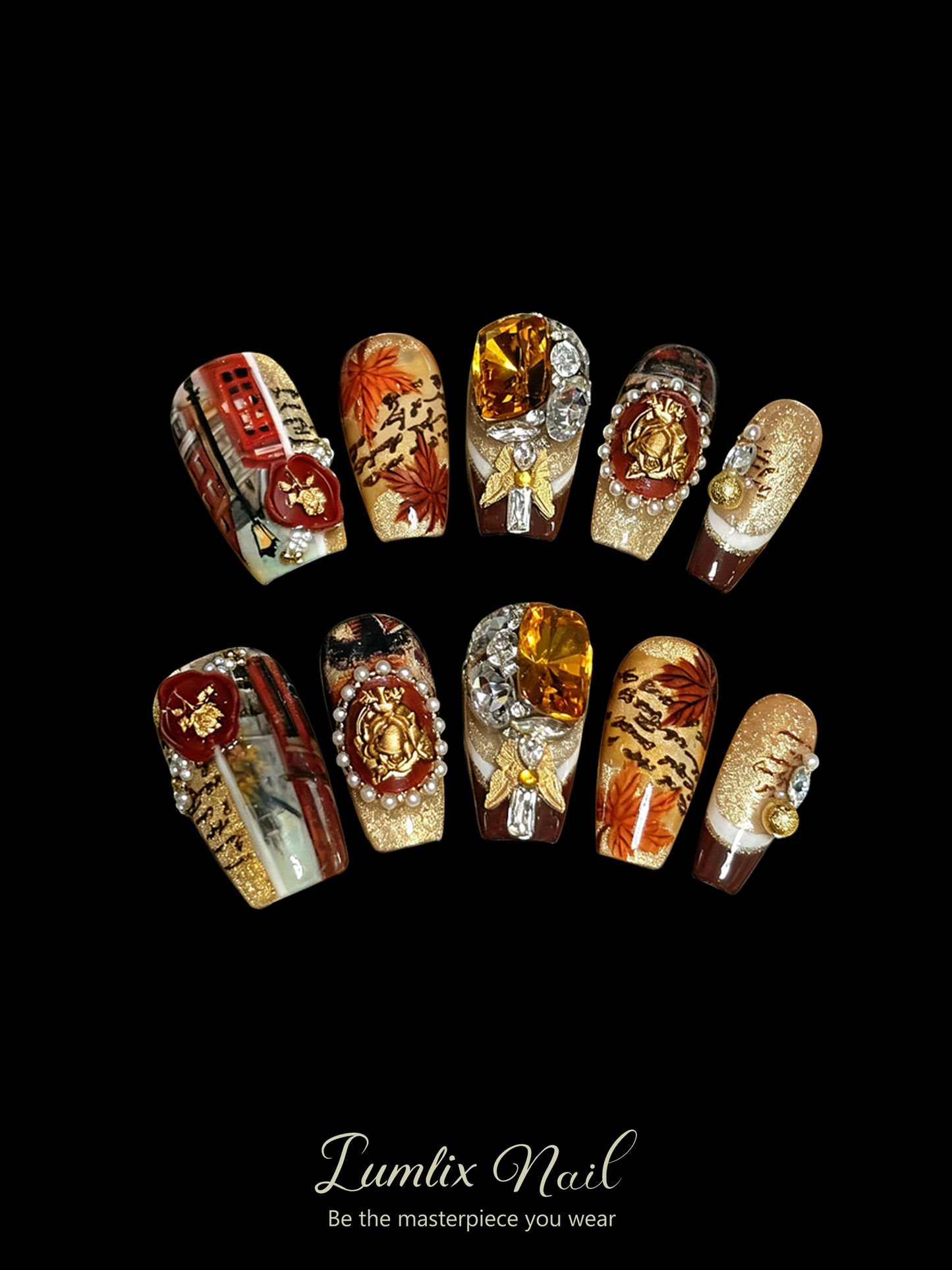 Amber Sovereign Chronicle | LUMlix Haute Nail