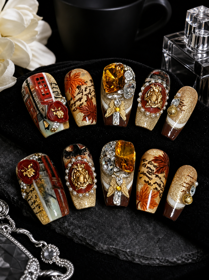 Amber Sovereign Chronicle | LUMlix Haute Nail
