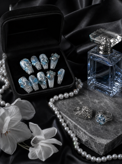 Azure Swan Serenade | LUMlix Haute Nail