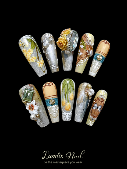 Vintage Botanical Archive | LUMlix Haute Nail