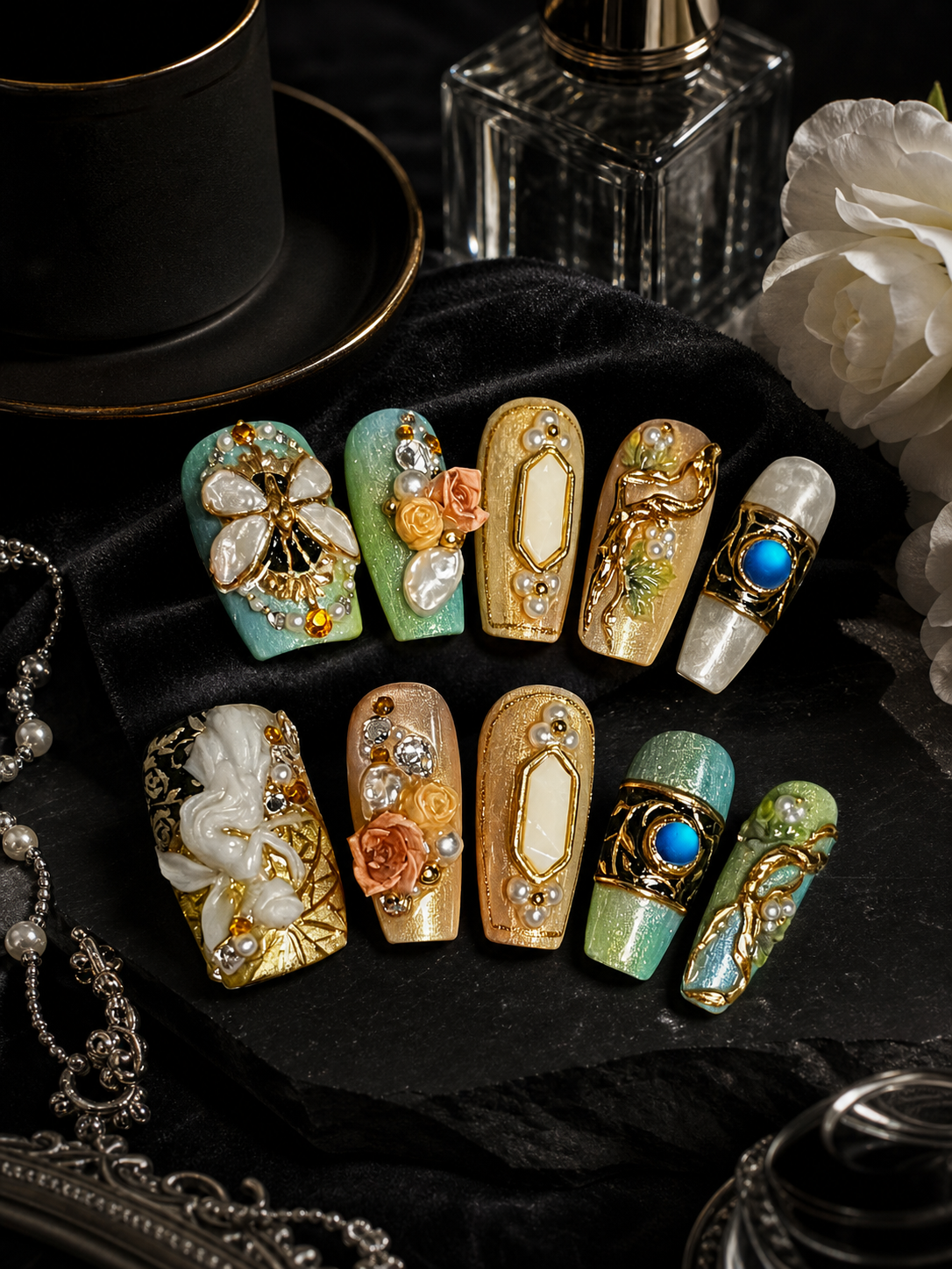 Midsummer's Gilded Dream | LUMlix Haute Nail