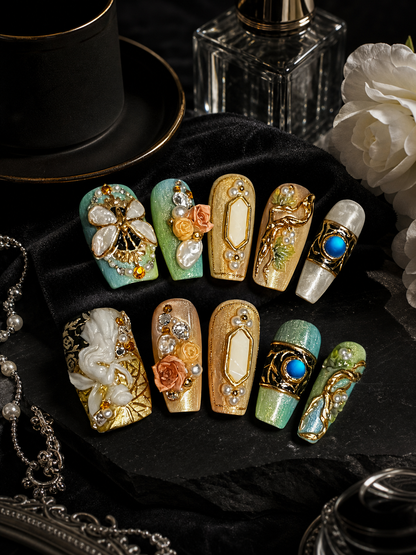 Midsummer's Gilded Dream | LUMlix Haute Nail