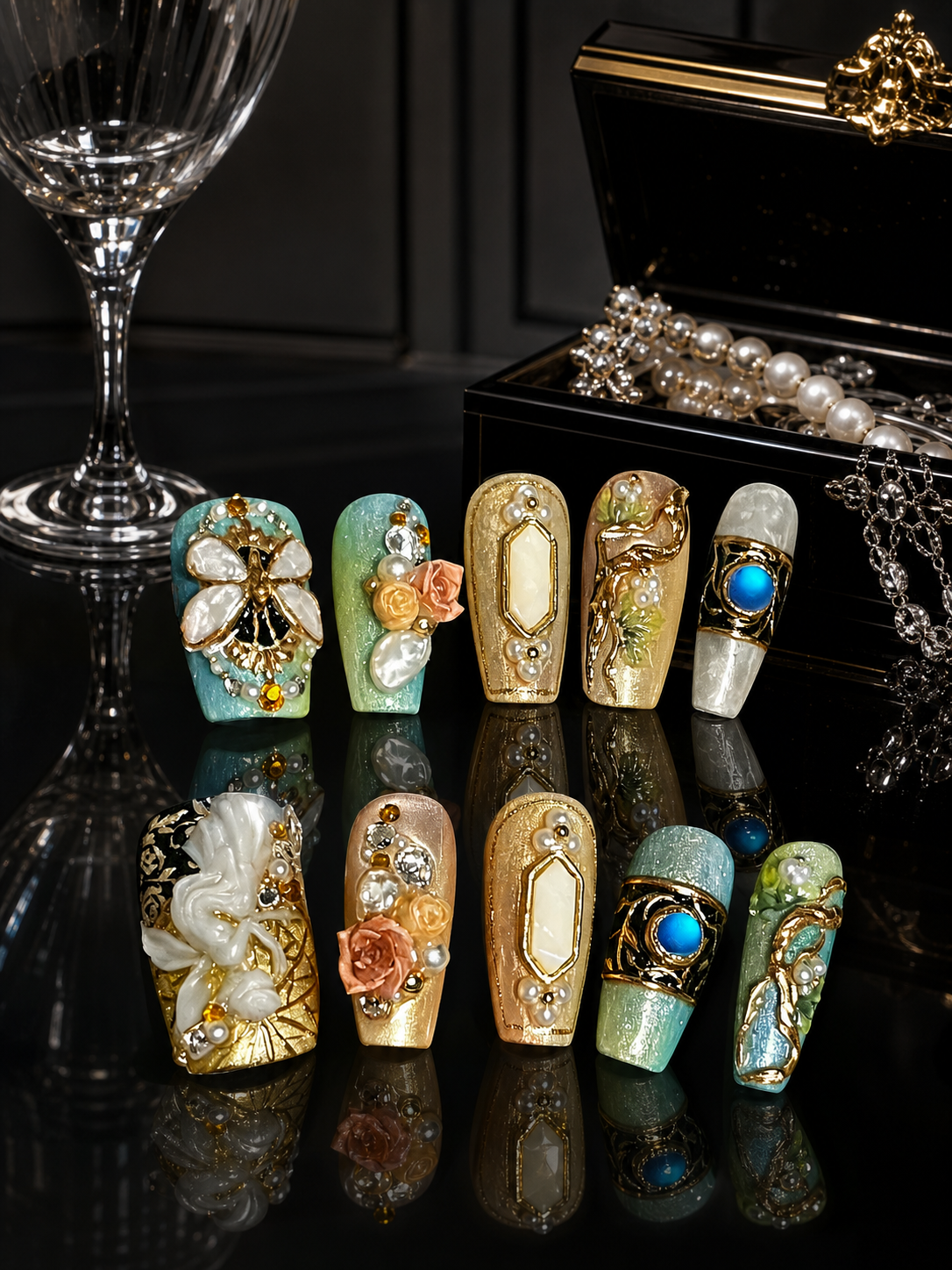 Midsummer's Gilded Dream | LUMlix Haute Nail
