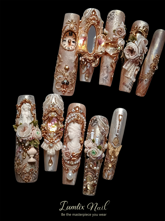 Gilded Timelessness | LUMlix Haute Nail
