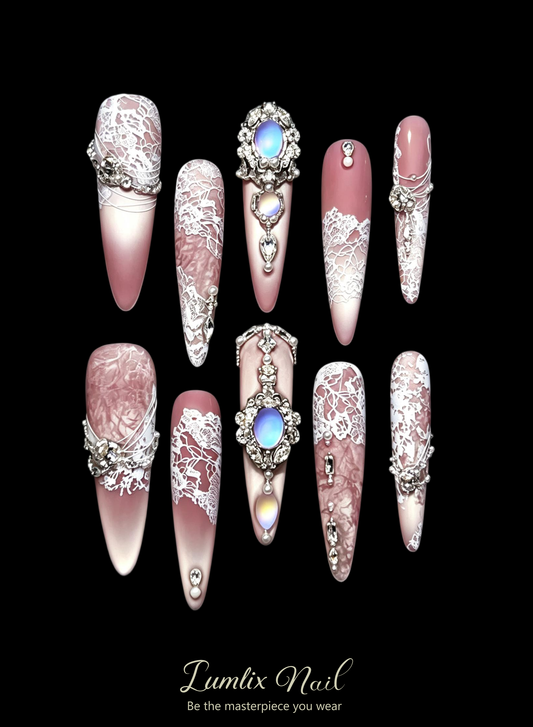 Opal Lace Reverie | LUMlix Haute Nail