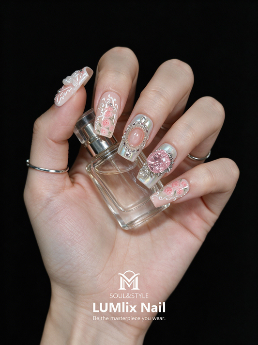 Rosé Opalescence Reverie | LUMlix Haute Nail