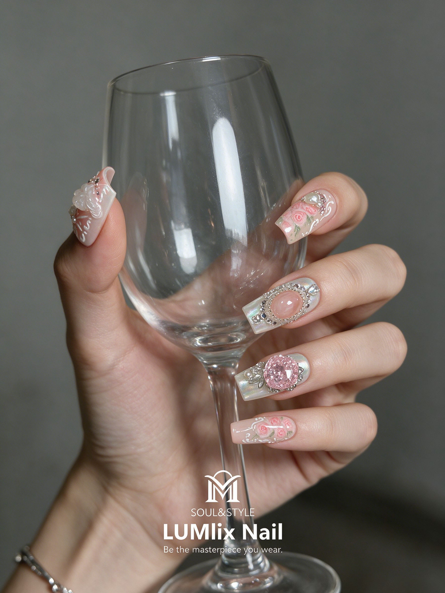 Rosé Opalescence Reverie | LUMlix Haute Nail