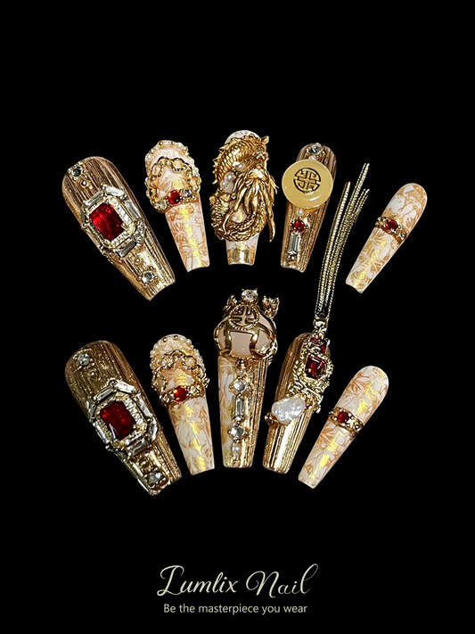 Imperial Gilded Dynasty | LUMlix Haute Nail