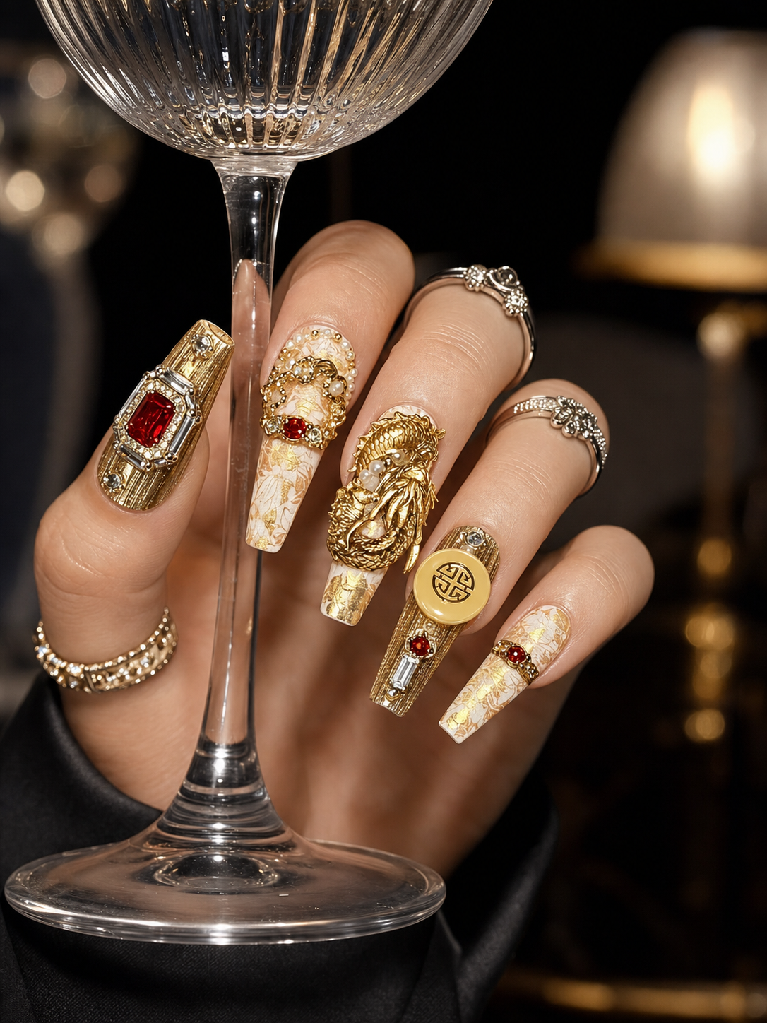 Imperial Gilded Dynasty | LUMlix Haute Nail