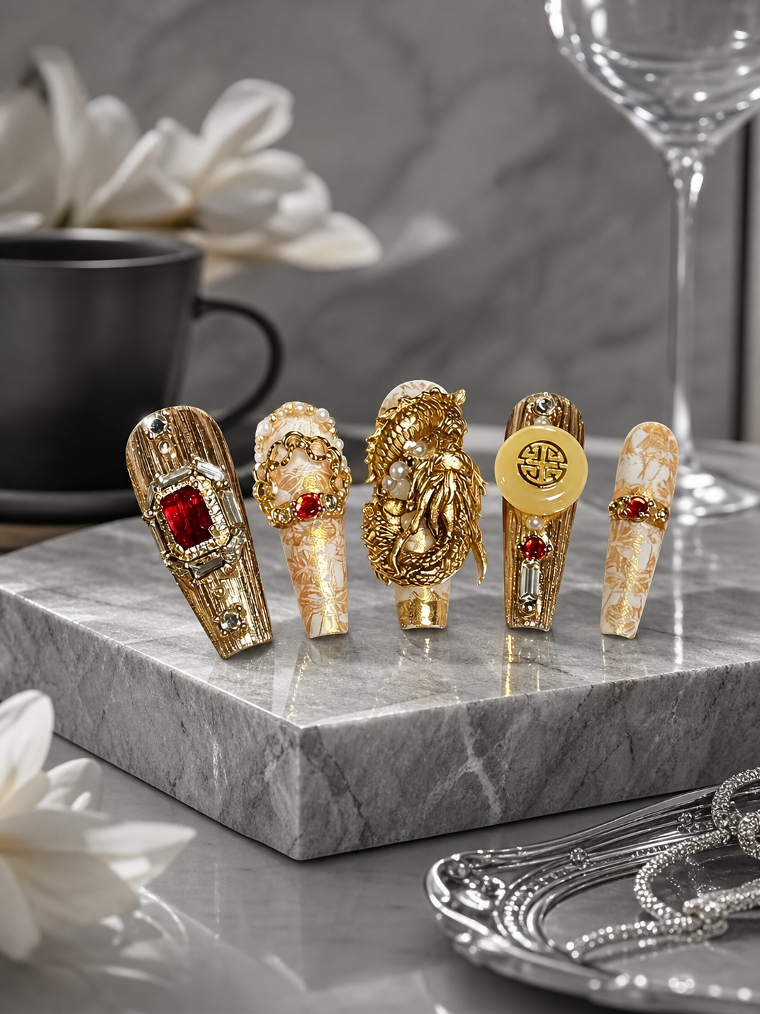 Imperial Gilded Dynasty | LUMlix Haute Nail