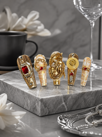 Imperial Gilded Dynasty | LUMlix Haute Nail