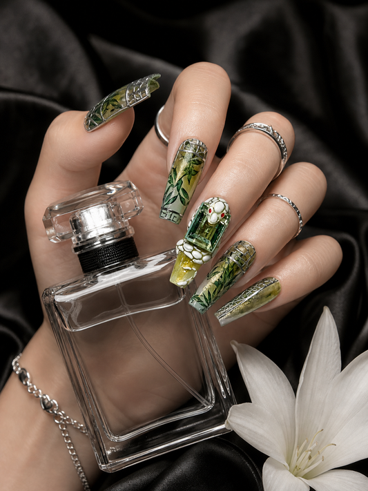 Verdant Serpent’s Embrace | LUMlix Haute Nail