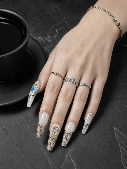 Ethereal Garden Reverie | LUMlix Haute Nail